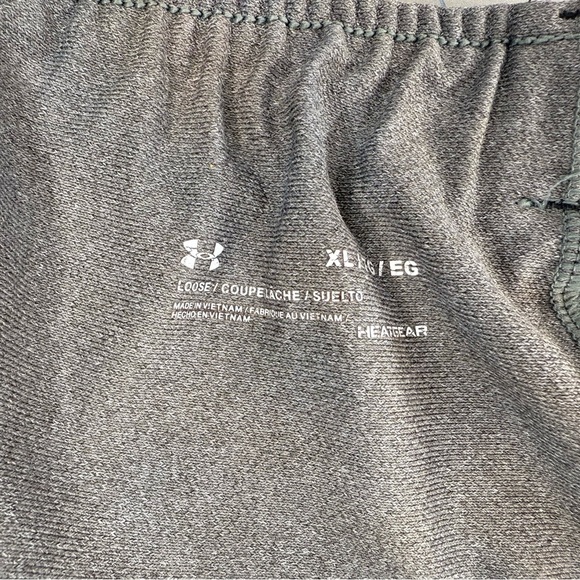 Under Armour Women's Gray and Black Athletic Shorts - Picture 3 of 3